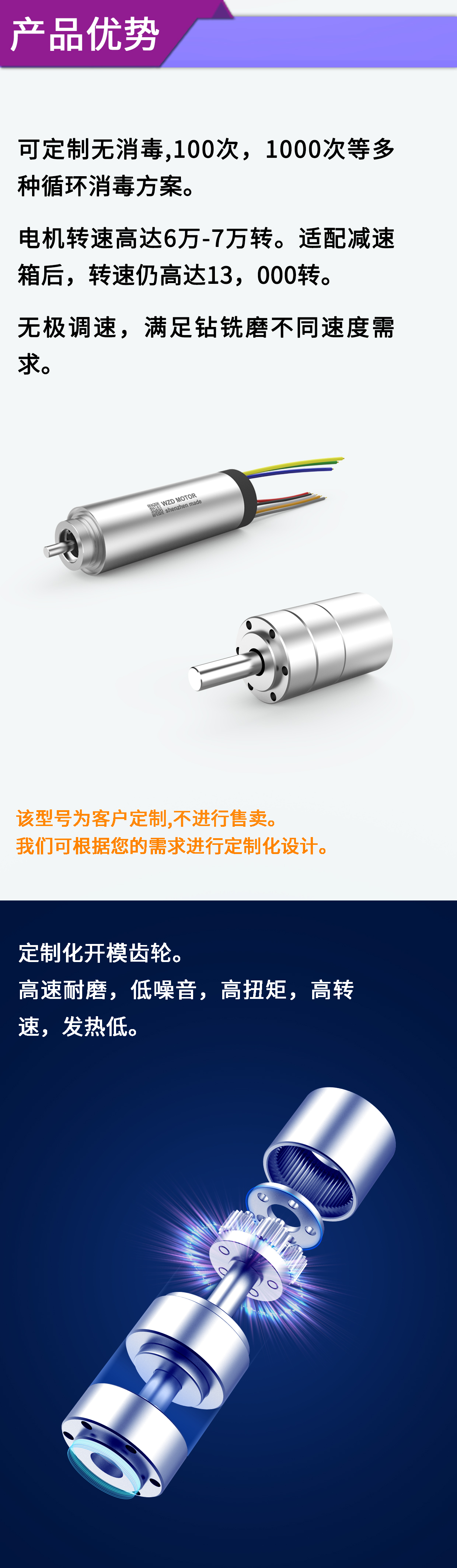 外科手術(shù)骨鉆骨鋸電機(jī)解決方案_醫(yī)療手術(shù)工具無刷電機(jī)定制-萬至達(dá)電機(jī)