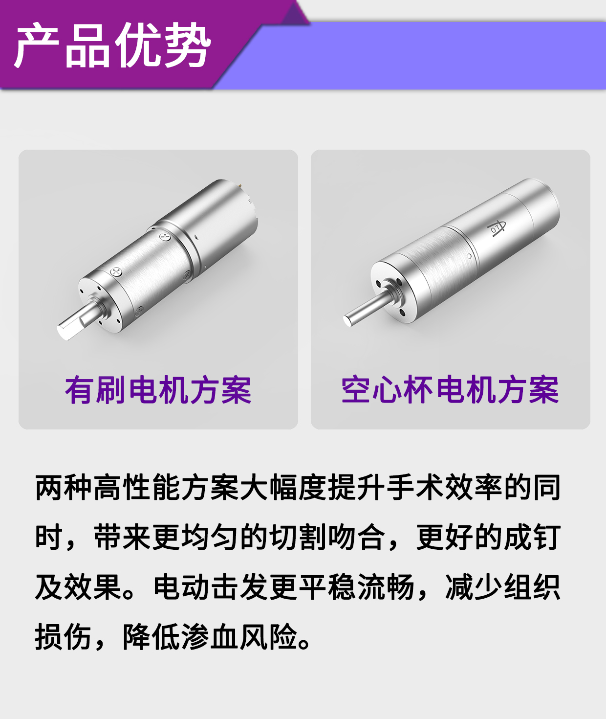 一次性電動(dòng)切割吻合器電機(jī)解決方案_醫(yī)療外科吻合器驅(qū)動(dòng)馬達(dá)-萬(wàn)至達(dá)電機(jī)