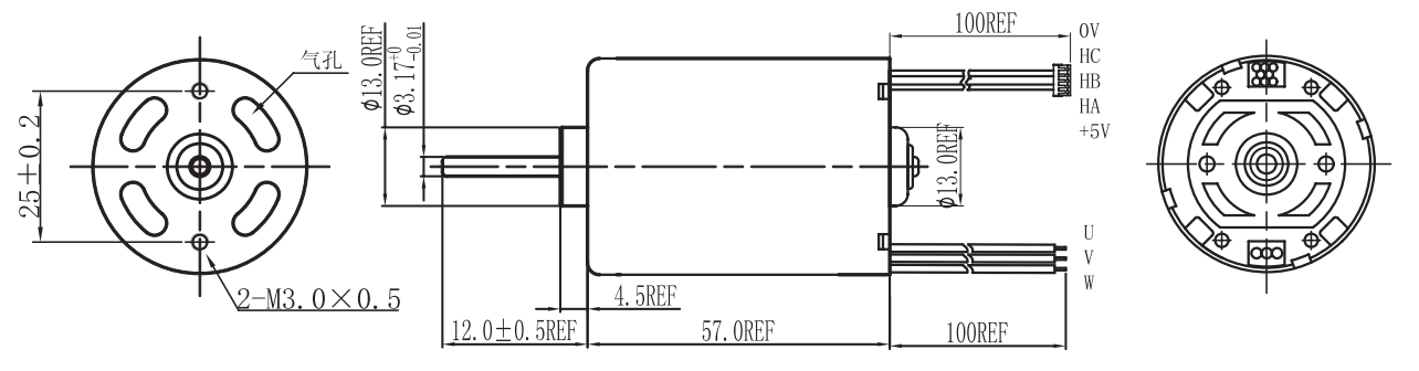 OT-EM3657無刷電機(jī)|電動工具電機(jī)|無刷電機(jī)參數(shù)|醫(yī)療器械電機(jī)-萬至達(dá)電機(jī)