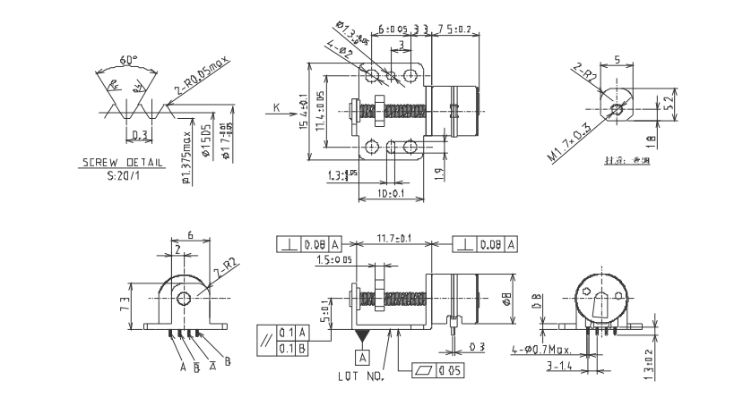 OT-SM08L-099步進電機_攝像機電機_監(jiān)控攝像頭電機-萬至達電機