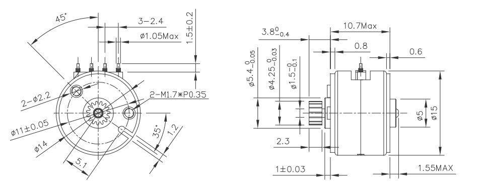 OT-SM15P-565步進(jìn)電機|步進(jìn)電機報價|步進(jìn)電機參數(shù)|照片打印機電機-萬至達(dá)電機