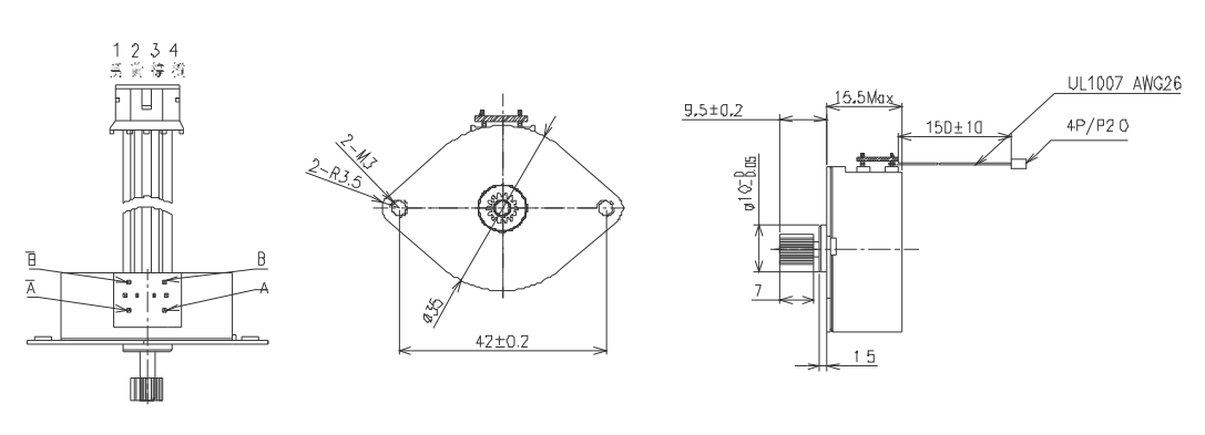 OT-SM35P-525步進(jìn)電機(jī)|微型打印機(jī)電機(jī)|照片打印機(jī)電機(jī)|醫(yī)療設(shè)備電機(jī)-萬至達(dá)電機(jī)
