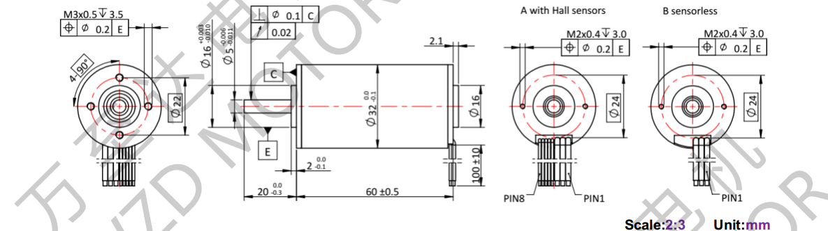 OT-ECS3260無(wú)槽無(wú)刷直流電機(jī)-空心杯電機(jī)-萬(wàn)至達(dá)電機(jī)