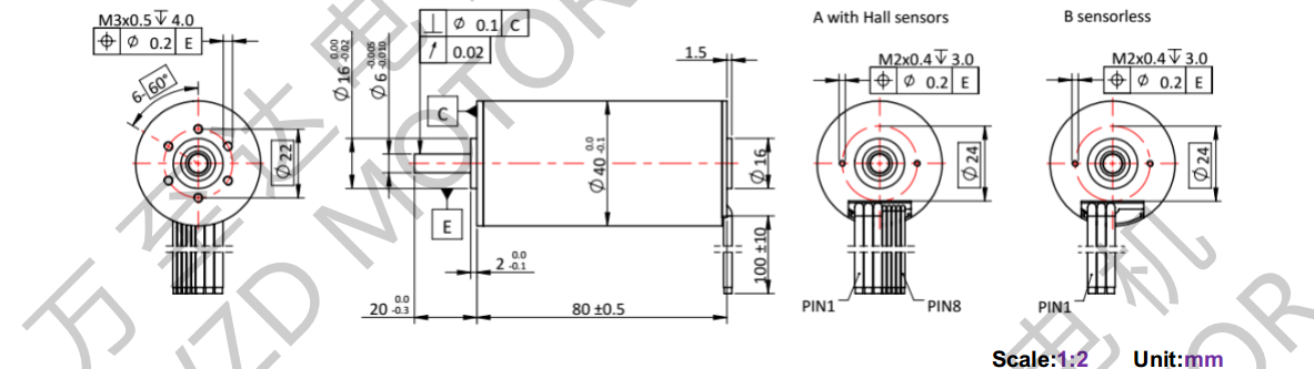 OT-ECS4080無(wú)槽無(wú)刷直流電機(jī)-空心杯電機(jī)-萬(wàn)至達(dá)電機(jī)
