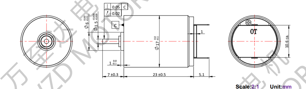 OT-CM1723空心杯電機(jī)-萬(wàn)至達(dá)電機(jī)