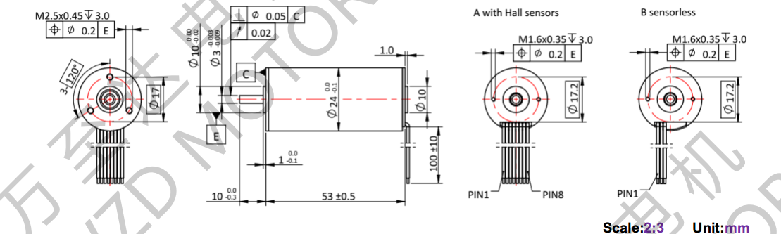 OT-ECS2453無(wú)槽無(wú)刷電機(jī)-空心杯電機(jī)-萬(wàn)至達(dá)電機(jī)
