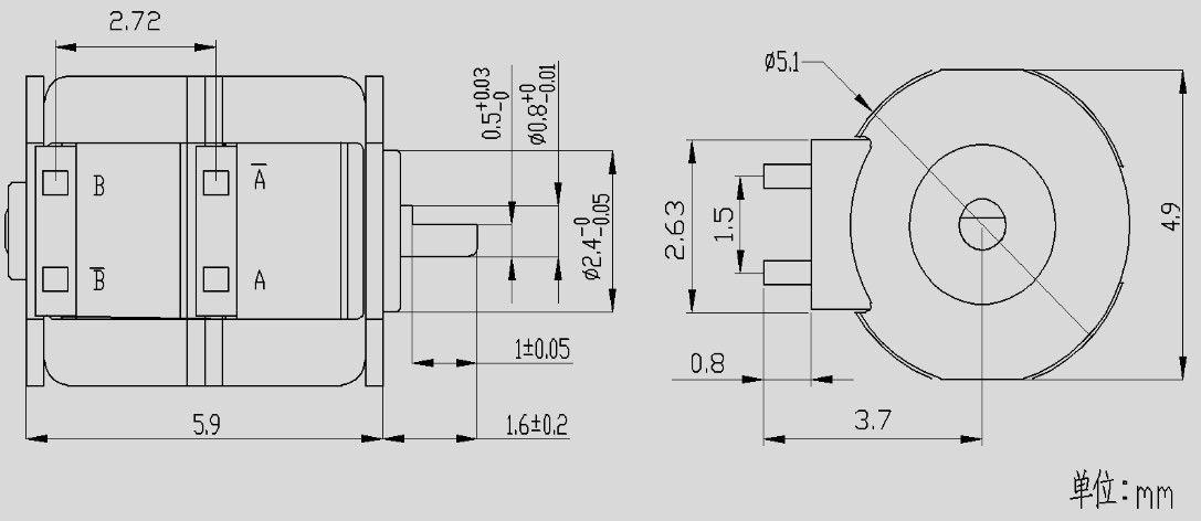 OT-SM05步進電機_5mm微型步進電機_鏡頭馬達-萬至達電機