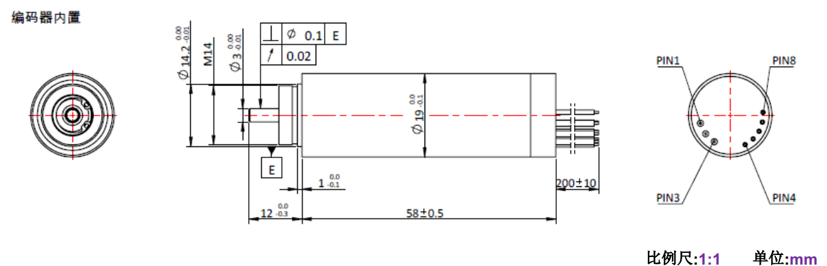 ECS 1958 內(nèi)置編碼器空心杯電機(jī)-萬至達(dá)電機(jī)